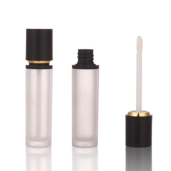 COSIDEA 30PCS Empty Black thick Lip Gloss Tubes 8ml lipgloss Tube with Wand Applicator for Lip oil tint bottles container small business