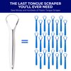 ORAVIX Tongue Scraper (Pack of 2), Tongue Scraper for Bad Breath, Tongue Cleaners Stainless Steel, Metal Tongue Scraper, Tongue Scraper for Adults Fresher Breath, Tongue Scraper Stainless Steel
