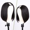 Hanne Fashion U Part Human Hair Wigs Brazilian Virgin Human Hair Wig Short Bob Wig for Black Women 12inch