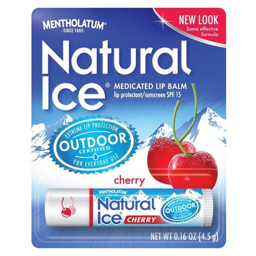 Natural Ice Medicated Lip Protectant SPF 15-Cherry, 2 pack by Natural Ice