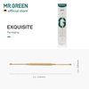 MR.GREEN Ear Wax Removal Ear Cleaner Double End Earwax Remover 360° Cleaning Three Ring Ear Pick Stainless Steel Ear Care Tools (Golden)