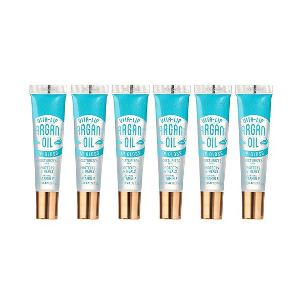 Broadway Kiss Clear Lip Gloss (Argan Oil) 6-PACKS (will have your lips looking so beautiful)