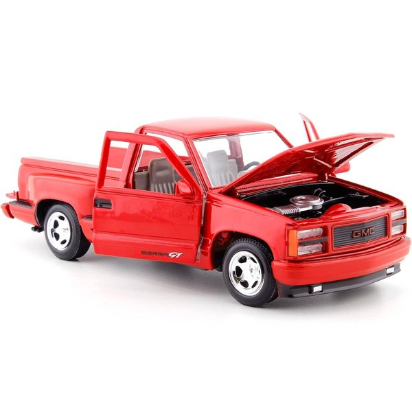 Motormax 1992 GMC Sierra GT 1500 STEPSIDE Pick UP Truck 1:24 DIECAST Model 73204 Black