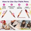 PINTAR | 20 PACK | Earth Tone Paint Markers Medium Tip | Rock Painting, Wood, Glass, Leather, Shoes | Acrylic Paint Pens | 20 PACK, 5.0 mm