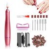 Nail Drill Machine, Moosec Electric Nail File 20000rpm - Portable Acrylic Nail Drill (Rose Gold)