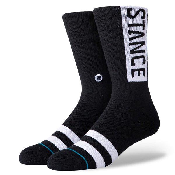 Stance OG Crew Socks (Medium, Black)