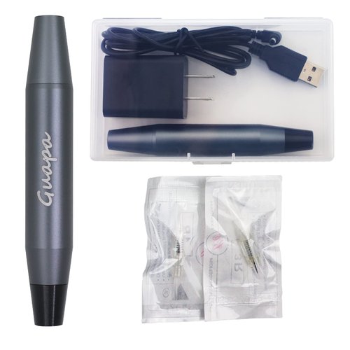 Guapa Microblading Tattoo Machine Electric MST Permanent Makeup Machine Tattoo Gun Device for Eyebrow Eyeliner Lip Body Art Beauty (Machine Gray)
