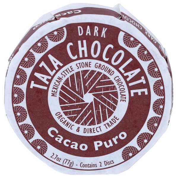 Taza Chocolate Organic Mexicano Disc 70% Dark Chocolate, Cacao Puro, 2.7 Ounce (1 Count), Vegan