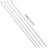 Ltvystore 10Pcs Adjustable Pushrod Connector Linkage Stopper 1.3mm & 10Pcs Nylon Control Horns 21x10 mm & 10Pcs 1.2 x 210mm Z Push Rods Parts Compatible for RC Airplane Plane Boat Replacement