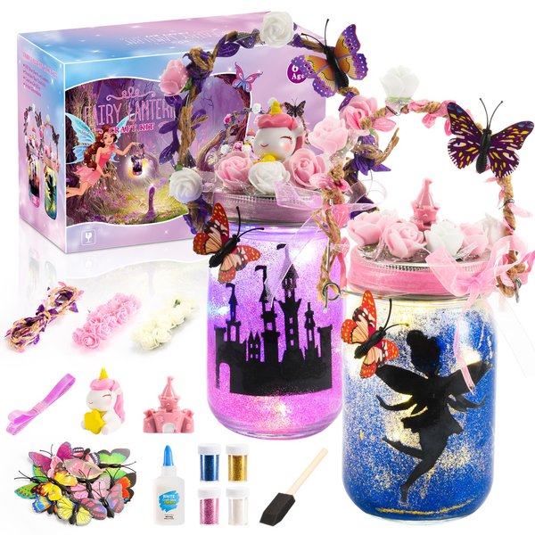 SYOKZEY Make Your Own Fairy Lights, Unicorn Night Light, Gifts for 4-12 Year Olds Girl, Kids Toys Age 4 5 6 7 8 9 10, Arts and Crafts for Kids DIY Crafts,Birthday Gifts, Christmas Stocking Stuffers