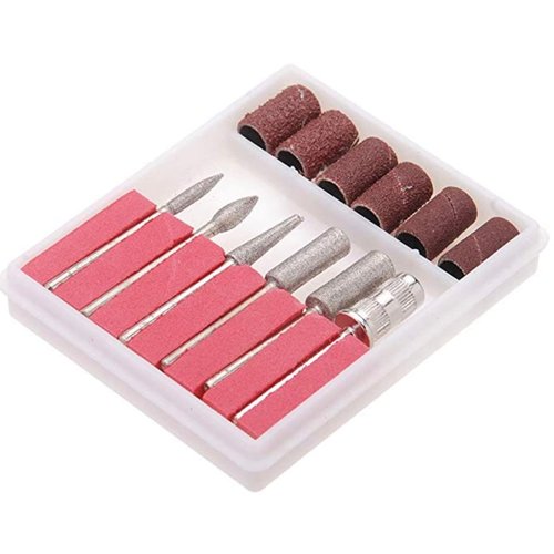 SIGNI 6Pc Nail Drill bits Set,Professional Nail bit Nail Art Tools for Acrylic Art (Standard, 1)