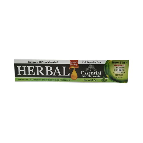 Organic Essential Palace Herbal Toothpaste Nature's Gift to Mankind 5 in 1 Non Fluoride & with Vegetable Base