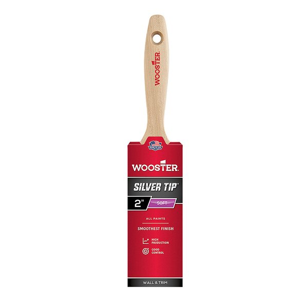 Wooster Brush 912-0052220020 Silver 5222-2 Tip Paintbrush, 2-Inch, 2 Inch