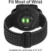 Olytop for Garmin Instinct/2 Solar Watch Bands, 22mm Soft Elastic Stretchy Nylon Ultra-light Wristband Replacement Strap Men Women for Garmin Instinct Tactical/Esports/Solar/Tide, Black+Green