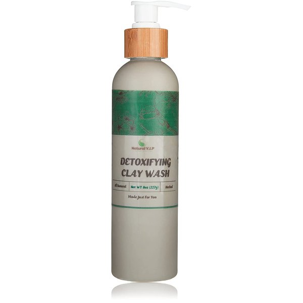 Natural V.I.P. Clay Masque For Natural Hair Softens and Defines Curls with Apple Cider Vinegar to Shampoo and Rinse