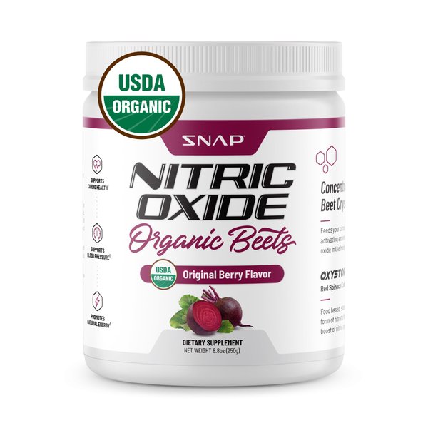 Snap Supplements Nitric Oxide Booster pre Workout Mixed Berry Beets