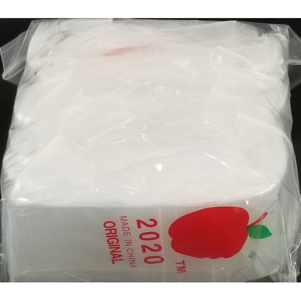 2020 Original Mini Ziplock 2.5mil Plastic Bags 2" x 2" Reclosable Baggies (Clear) (1000 Bags)