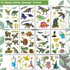 Hohamn Glitter Dinosaur Temporary Tattoos for Boys - 10 Sheets Dinosaur Fake Tattoos for Boys Kids Birthday Party Supplies Favors, Dinosaur Themed Party