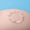 8 Pcs Easy Fan Volume Lash Pad Silicone Round Blossoming Lashes Pallet Eyelash Holder for Eyelash Extension Supplies (Clear)
