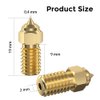 Official Creality Ender 3 V3 SE Nozzles 0.4mm 5PCS High-Speed Brass Nozzles 3D Printer Accessories M6 Hotend Extruder Nozzle for Ender 5 S1/Ender 7 3D Printer