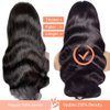 HOT STAR 250% Density 13x6 Body Wave Lace Front Wigs Human Hair Pre Plucked 13x6 Human Hair Wigs for Black Women Glueless Frontal Wigs Human Hair HD Lace Body Wave Wig 28 Inch