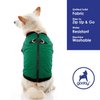 Gooby Fashion Vest Dog Jacket - Green, Small - Warm Zip Up Dog Bomber Vest with Dual D Ring Leash - Winter Water Resistant Small Dog Sweater - Dog Clothes for Small Dogs Boy or Medium Dogs