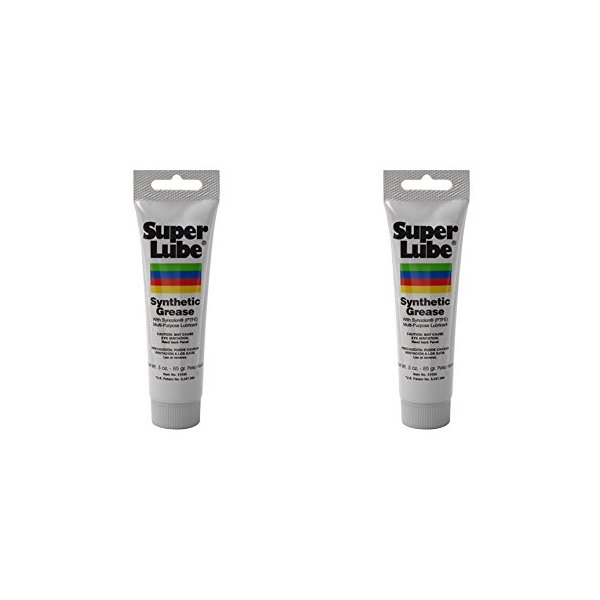 Super Lube 21030 Synthetic Grease (NLGI 2), 3 oz Tube (2 Pack)