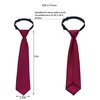 Sucrain 5pcs Boy's Necktie Pre-tied Adjustable Neck Strap Tie for Wedding Graduation School Uniforms