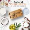 Naturfroth, Natural Goat Milk Soap Bar with Olive Oil and Grapeseed Oil, Body Wash Bar Soap for Women and Men, Moisturizing Body Soap Bars, Home and Travel Soap Bar for Dry Sensitive Skin, 5.29 Oz