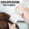 Expressions 3pc Comb Application Bottle Set - Refillable & Reusable Hair Oil Applicator Bottles For Easy Hair Oil & Hair Dye Treatment Application