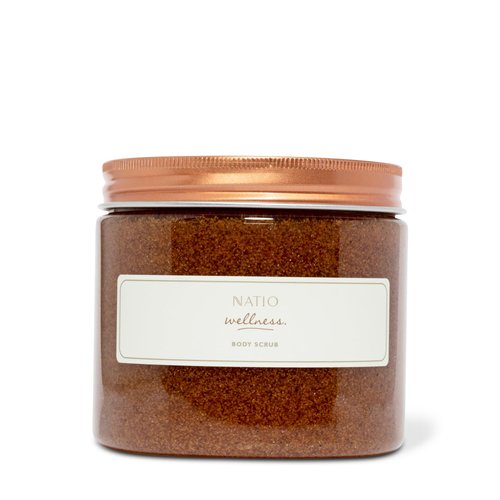 Natio Wellness Body Scrub, 15.87 oz - Body Exfoliator with Walnut, Aloe, Chamomile, Coconut - Exfoliating Body Scrub - Delicate and Free of Microbeads