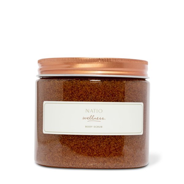 Natio Wellness Body Scrub, 15.87 oz - Body Exfoliator with Walnut, Aloe, Chamomile, Coconut - Exfoliating Body Scrub - Delicate and Free of Microbeads