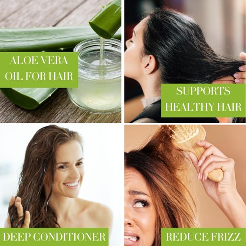 Aloe Vera Oil – 1 Gallon (128 fl oz) | Bulk Natural Carrier Oil for Skin, Hair & Massage | Ideal for Aromatherapy, DIY Skincare & Spa Use | Clear Jug for Easy Dispensing