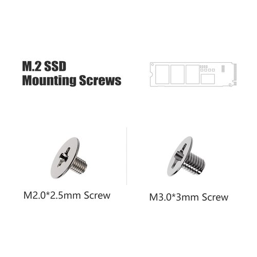 30PC M.2 Nvme SSD Screw Kit, M.2 Standoff and Mounting Screws for Asus ASRock Gigabyte MSI Motherboard & Nvme SSD, for Laptop PC Repair & DIY