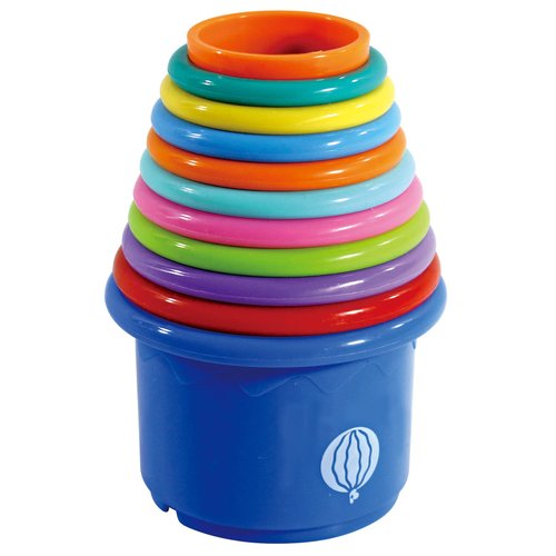Nothing But Fun Toys Tower of Fun Stacking Cups Designed for Children Ages 6+ Months,Multi