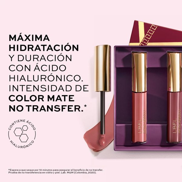 L'Bel - Set Infini Absolu Long-Lasting No Transfer* Liquid Lipstick with Hyaluronic Acid - Nude tones