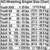 KO Sports Gear - Unisex Wrestling Singlet (Lion of Judah, Youth Medium)