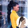 KRSI Afro Puff Lantern Braid Bubble Ponytail Hair Extensions for Women Brwon Caterpillar Ponytail, Kinky Curly Bubble Braid Ponytail Cute Puffball Hairstyles for Adults and Children 22inch(1B/27)