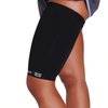 Zensah Thigh Compression Sleeve – Hamstring Support, Quad Wrap for Men and Women - Great for Running, Sports, Groin Pulls (Medium, Midnight Black)