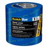 ScotchBlue Sharp Lines Multi-Surface Painter's Tape, 1.41 Inches x 60 Yards, 3 Rolls, Blue, Paint Tape Protects Surfaces and Removes Easily, Edge-Lock Painting Tape for Indoor and Outdoor Use