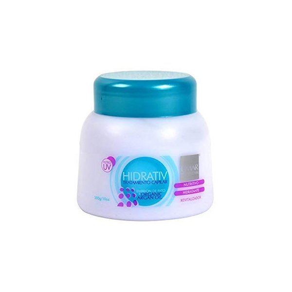 L'MAR Hidrativ With Duck Embryo Extract and Organic Argan Oil – Hair Treatment | L'MAR Hidrativ Tratamiento Capilar con Embrión de Pato Y Aceite Argan Orgánico
