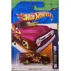 Hot Wheels 2011 '''56 FORD F-100' PANEL VAN HEAT FLEET '11 - 3 of 10 - 93/244 Maroon with Yellow Flames and Gold Custom Air Cleaner exposed thru Hood