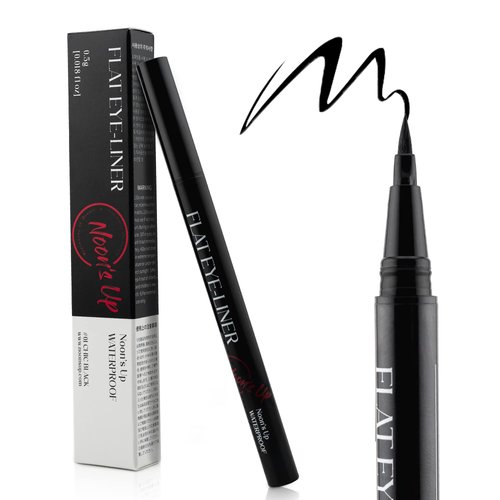 NOON'S UP Waterproof Liquid Eyeliner Pen - Waterproof Eyeliner, Black Eyeliner, Chic-Black, Quick Dry, Fineliner Multiliner, Ultra-Slim & Bold Brush - 0.081oz