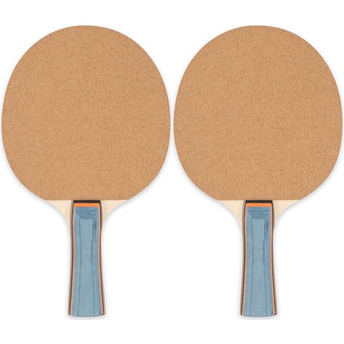 Champion Sports Sandpaper Face 5ply Laminated Table Tennis Ping Pong Paddle red (2-Pack) One Size