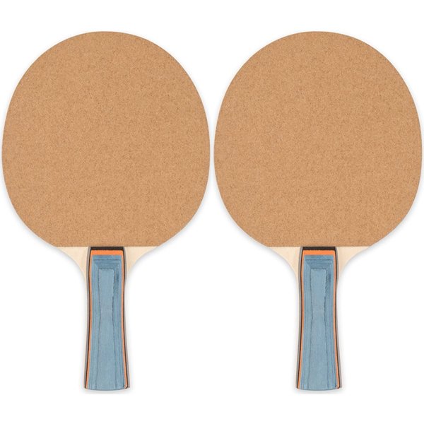 Champion Sports Sandpaper Face 5ply Laminated Table Tennis Ping Pong Paddle red (2-Pack) One Size