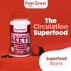 Feel Great Vitamins Organic Beet Root Powder Supplements (Tablets) | Beets Nitric Oxide Supplement | Red Beet Powder Support Healthy Circulation with Natural Nitrates for Natural Energy*