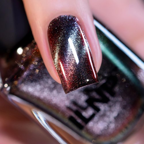 ILNP Dark Matter - Black to Red Magnetic Nail Polish