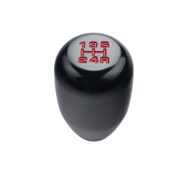 DEWHEL 5 Speed Manual Shift Knob M10x1.25 Screw On Aluminum for Nissan Mazda Mitsubishi (Black)