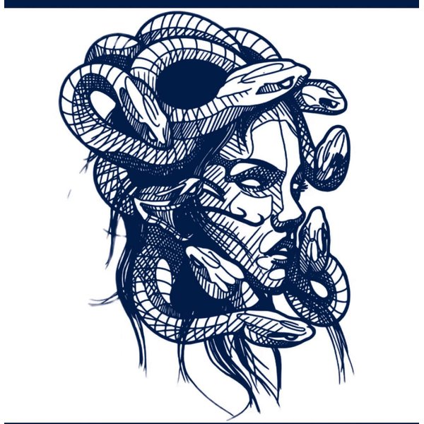Dopetattoo Lasting 1-2 Weeks Medusa Tattoo Temporary Tattoos Semi Permanent Tattoo Arm Tattoo Leg Tattoo Back Tattoo Temporary Tattoo for Women Men (4 Sheets)