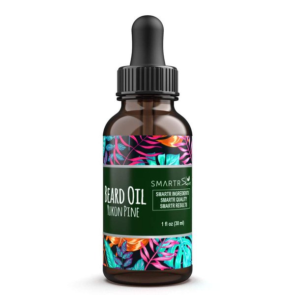 Beard Growth Oil for Beard Grooming, Softening, Hair Growth - Contains Hair Vitamin E, Virgin Argan, Jojoba, Apricot, Avocado Oil - Beard Straightener for men 30ml (Yukon Pine)